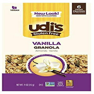 Udi's グルテンフリー グラノーラ、バニラ、12 オンス ポーチ (3 個パック) Udi's Gluten Free Granola, Vanilla, 12-Ounce Pouches (Pack of 3)