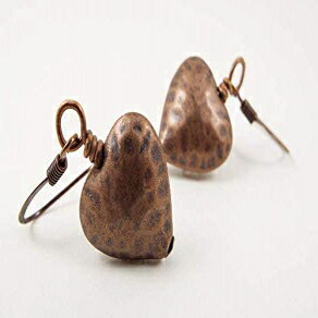 酸化&ハンマー加工された銅製のふっくらとしたハートのダングル イヤリング Jenni Leigh Creations Copper Puffy Heart Dangle Earrings Oxidized & Hammered 酸化&ハンマー加工された銅製のふっくらとしたハートのダングル イヤリング Jenni Leigh Creations Copper Puffy Heart Dangle Earrings Oxidized & Hammered