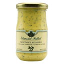エドモン・ファロー ディジョンマスタード - バジル (210g) - 2個パック Edmond Fallot Dijon Mustard - Basil (210g) - Pack of 2