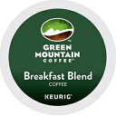 グリーンマウンテンコーヒー ブレックファストブレンド シングルサーブ キューリグ Kカップポッド、ライトローストコーヒー、12個 Green Mountain Coffee Roasters Green Mountain Coffee Breakfast Blend Single-Serve Keurig K-Cup Pods, Light Roast