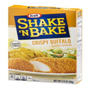 クラフト シェイク アンド ベイク クリスピー バッファロー シーズニング コーティング ミックス、4.75 オンス Kraft Shake 'n Bake Crispy Buffalo Seasoned Coating Mix, 4.75 oz