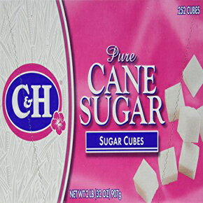 C&H、ピュアケーン、角砂糖、252個、32オンスボックス C&H, Pure Cane, Sugar Cubes, 252 Count, 32Oz Box