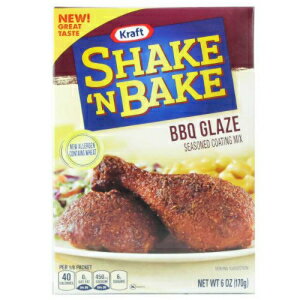 シェイク アンド ベイク BBQ グレーズ シーズニング コーティング ミックス 6 オンス (2箱) クラフト製 Shake 'N Bake BBQ Glaze Seasoned Coating Mix 6 Oz. (2 Boxes) by Kraft