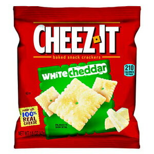 Cheez-It ベイクドスナックチーズクラッカー、ホワイトチェダー、シングルサーブ、1.5 オンスバッグ (6..
