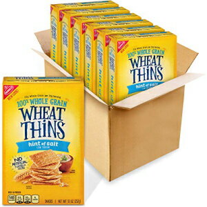 Wheat Thins Hint of Salt Whole Grain Low Sodium Crackers, 6 - 9.1 oz B...