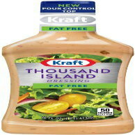 クラフト、無脂肪、サウザンドアイランドドレッシング、16オンスボトル(3本パック) Kraft, Fat Free, Thousand Island Dressing, 16oz Bottle (Pack of 3) クラフト、無脂肪、サウザンドアイランドドレッシング、16オンスボトル(3本パック) Kraft, Fat Free, Thousand Island Dressing, 16oz Bottle (Pack of 3)