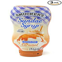 Smucker's サンデーシロップ シュガーフリー キャラメル風味シロップ、19.25オンス (3個パック) Smucker's Sundae Syrup Sugar Free Caramel Flavored Syrup, 19.25oz (Pack of 3)