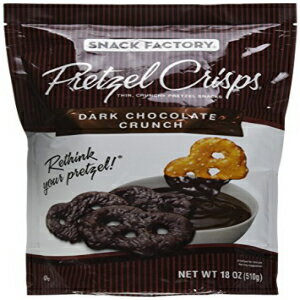 楽天Glomarketスナックファクトリー プレッツェルクリスプ ダークチョコレートでコーティングされたプレッツェル、大袋、18オンス Snack Factory Pretzel Crisps Dark Chocolate Covered Pretzels, Large Bag, 18 Ounce