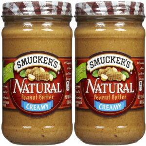 Smucker's クリーミー ナチュラル ピーナッツ バター - 16 オンス - 2 パック Smucker's Creamy Natural Peanut Butter - 16 oz - 2 pk