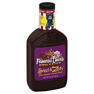 Famous Dave's Sweet & Zesty BBQ ソース、20 オンス (3 個パック) Famous Dave's Sweet & Zesty BBQ Sauce, 20 oz (Pack of 3)