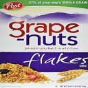 グレープナッツシリアル、フレーク、18オンス、(3個パック) Post Grape-Nuts Grape-Nuts Cereal, Flakes, 18 oz, (pack of 3)