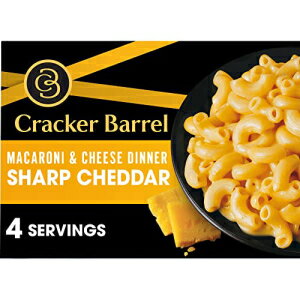 クラッカー バレル シャープ チェダー マカロニ & チーズ ディナー、14 オンス ボックス Cracker Barrel Sharp Cheddar Macaroni & Cheese Dinner, 14 oz Box