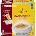 Gevalia カプチーノ 100% アラビカ エスプレッソ キューリグ K カップ コーヒー ポッドと泡パック (36 個、9 個入り 4 箱) Gevalia Cappuccino 100% Arabica Espresso Keurig K-Cup Coffee Pods and Froth Packets (36 Count, 4 Boxes