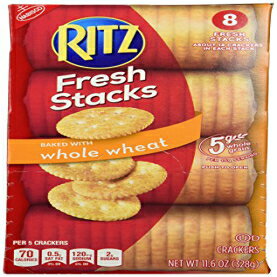 ナビスコ リッツ ​​クラッカー 全粒粉フレッシュスタック - 8CT、11.6オンス Nabisco Ritz Crackers Whole Wheat Fresh Stacks - 8 CT, 11.6 ozのサムネイル