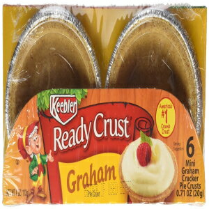 Keebler - レディクラスト - ミニグラハムクラッカークラスト - 6個入り - 4オンス (6個パック) Keebler - Ready Crust - Mini Graham Cracker Crusts - 6 Ct - 4 Oz (Pack of 6)