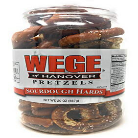 ウェゲ オブ ハノーバー サワードウ ハード プレッツェル 20 オンス バレル Wege of Hanover Sourdough Hard Pretzels 20 oz Barrel
