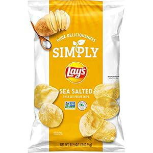 Simply Lay's シーソルト厚切りポテトチップス、8.5オンス Simply Lay's Sea Salted Thick Cut Potato Chips, 8.5 Ounce
