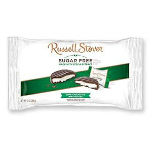 楽天Glomarketラッセル・ストーバー ステビア入りシュガーフリーミントパティ、10オンス バッグ Russell Stover Sugar Free Mint Patties with Stevia, 10 oz. Bag