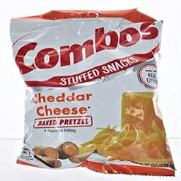 楽天GlomarketCOMBOS チェダーチーズプレッツェル ベイクドスナック 6.3オンスバッグ （6個パック） COMBOS Cheddar Cheese Pretzel Baked Snacks 6.3-Ounce Bag （Pack of 6）