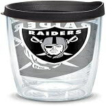 Tervis Made in USA Double Walled NFL Las Vegas Raiders Genuine Insulated Tumbler Cup Keeps Drinks Cold & Hot, 16oz, Classic