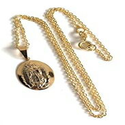 グアダルーペの聖母メダル ネックレス 17.5 インチ チェーン Sifrimania Our Lady of Guadalupe Medal Necklace 17.5 Inches Chain