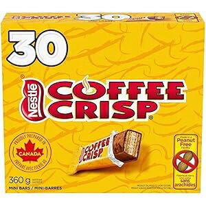 ネスレ コフィンクリスプ コーヒークリスプ 30x12g スナックサイズバー - カナダから輸入 Nestle Coffin Crisp Coffee Crisp 30x12g Snack Size Bars - Imported From Canadaのサムネイル