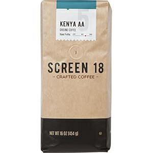 スクリーン 18 ケニア AA シングルオリジン プレミアム クラフト コーヒー、挽いた、ミディアム/ダーク..