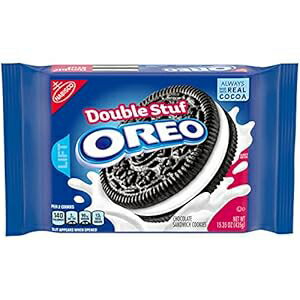 オレオ ダブルスタッフ チョコレート サンドイッチ クッキー、15.35 オンス (4 個パック) Oreo Double ..