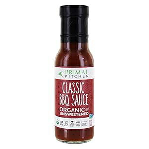 Primal Kitchen クラシック BBQ ソース オーガニック & 無糖、8.5 液量オンス Primal Kitchen Classic BBQ Sauce Organic & Unsweetened, 8.5 Fl Oz