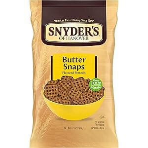 Snyder's of Hanover Pretzels, Butter Snaps, 12 Oz Bag