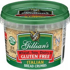 Gillian's Food イタリアのパン粉、12オンス Gillian's Food Italian Bread Crumbs, 12 oz