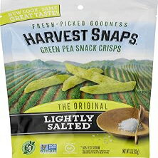 Harvest Snaps Veggie Chips (Lightly Salted Green Pea Snack Crisps, 3.3...