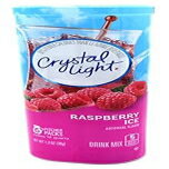 クリスタル ライト ラズベリー アイス、12 クォート 1.3 オンス キャニスター (3 個パック) Crystal Light Raspberry Ice, 12 Quart 1...