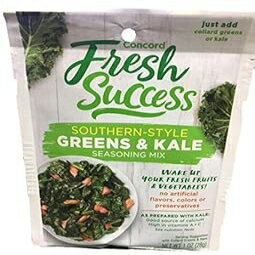 Concord Foods サザン スタイル グリーン & ケール シーズニング ミックス (4 個パック) 1 オンス パケット Concord Foods Southern Style Greens & Kale Seasoning Mix (Pack of 4) 1 oz Packets
