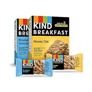KIND ブレックファストバー バラエティパック、ブルーベリー アーモンド & ハニー オーツ、1.8 オンス、16 個 KIND Breakfast Bars Variety Pack, Blueberry Almond & Honey Oat, 1.8oz, 16 Count KIND ブレックファストバー バラエティパック、ブルーベリー アーモンド & ハニー オーツ、1.8 オンス、16 個 KIND Breakfast Bars Variety Pack, Blueberry Almond & Honey Oat, 1.8oz, 16 Count