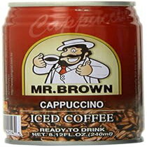 ミスターブラウン アイスコーヒー、カプチーノ、8.12オンス (24個パック) Mr. Brown Iced Coffee, Cappuccino, 8.12 Ounce (Pack of 24)