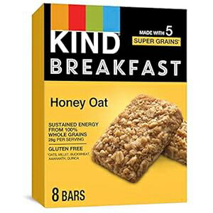 KIND ブレックファストバー、ハニーオーツ、グルテンフリー、1.8オンス、32本 KIND Breakfast Bars, Honey Oat, Gluten Free, 1.8oz, 32 Count KIND ブレックファストバー、ハニーオーツ、グルテンフリー、1.8オンス、32本 KIND Breakfast Bars, Honey Oat, Gluten Free, 1.8oz, 32 Count