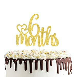 6ヶ月ハーフバースデーケーキトッパー両面ゴールドグリッター1/2誕生日ベビーシャワーパーティーデコレーション PANHUI 6 Months Half Birthday Cake Topper Double Sided Gold Glitter 1/2 Birthday Baby Shower Party Decorations 6ヶ月ハーフバースデーケーキトッパー両面ゴールドグリッター1/2誕生日ベビーシャワーパーティーデコレーション PANHUI 6 Months Half Birthday Cake Topper Double Sided Gold Glitter 1/2 Birthday Baby Shower Party Decorations