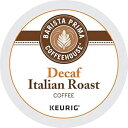 バリスタプリマデカフェコーヒー、イタリアンロースト、リッチ。暗い。ヨーロッパ人、24 カウント K カップ Barista Prima Decaf Coffee, Italian Roast, Rich. Dark. European., 24- Count K-Cup