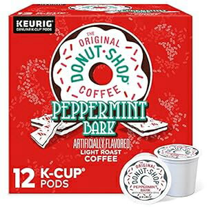楽天GlomarketThe Original Donut Shop ペパーミントバークコーヒー、ブラック、Kカップポッド12個、4.1オンス The Original Donut Shop Peppermint Bark Coffee, Black, 12 K-Cup Pods, 4.1 Oz