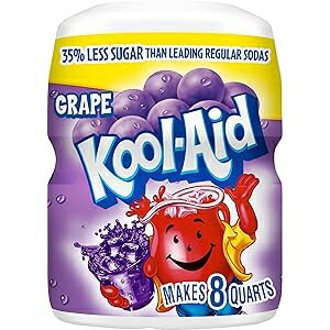 Kool-Aid カフェインフリー グレープ加糖粉末ドリンクミックス 1 カウント 19 オンスのキャニスター Kool-Aid Caffeine Free Grape Sweetened Powdered Drink Mix 1 Count 19 oz Canister