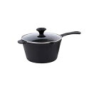 オールド マウンテン 2 クォーター 蓋付きソースパン ブラック Old Mountain 2-Qt. Sauce Pan with Lid, Black