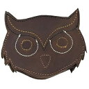 Hide & Drink, Durable Thick Leather Wild Owl Animal Farm Cute Shaped Coasters (6-Pack) Coffee & Kitchen Table, Home & Office Essentials, Handmade :: Bourbon Brown