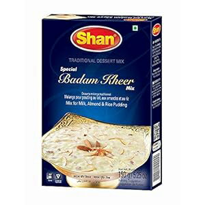 Shan Special Badam Kheer Traditional Dessert Mix 4.29 oz (150g) - ミルク、アーモンド、ライスプディング用パウダー - ベジタリアン向け - 密閉袋入り Shan Special Badam Kheer Traditional Dessert Mix 4.29 oz (150g) - Powder for Shan Special Badam Kheer Traditional Dessert Mix 4.29 oz (150g) - ミルク、アーモンド、ライスプディング用パウダー - ベジタリアン向け - 密閉袋入り Shan Special Badam Kheer Traditional Dessert Mix 4.29 oz (150g) - Powder for