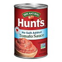 Hunt's トマトソース 食塩無添加、15 オンス、12 パック Hunt's Tomato Sauce No Salt Added, 15 oz, 12 Pack