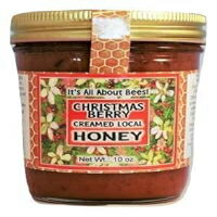 楽天Glomarketクリスマスベリークリームハニー、それはすべてミツバチについてです！（10オンス） Christmas Berry Creamed Honey, It's All About Bees! （10 Ounce）