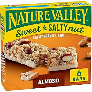 Nature Valley Granola Bars, Sweet and Salty Nut, Almond, 6 Bars, 7.2 O...