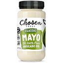 Chosen Foods 100% Avocado Oil-Based Classic Mayonnaise, Gluten & Dairy Free, Low-Carb, Keto & Paleo Diet Friendly, Mayo for Sandwiches, Dressings and Sauces, Made with Cage Free Eggs (24 fl oz)