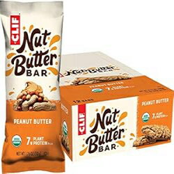 Clif Bar CLIF Nut Butter Bar - Organic Snack Bars - Peanut Butter - Organic - Plant Protein - Non-GMO (1.76 Ounce Protein Snack Bars, 12 Count)のサムネイル