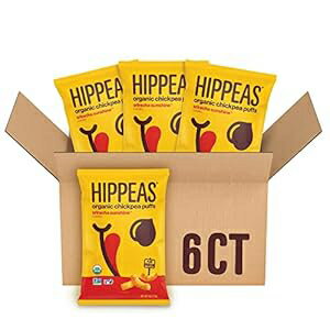 Hippeas Organic Chickpea Puffs, Sriracha Sunshine, 4 Ounce (Pack of 6)...